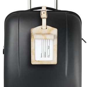 Étiquette de bagage personnalisée en cuir Saffiano pour sac de voyage, étiquette nominative pour tiroir - Product Image 6