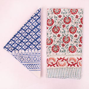 100% Cotton Block Printed Bandana Summer Wristband For Unisex & Pets Hair Covering <b>Accessory</b> Paisley Wraps With Colorful Designs - Product Image 3