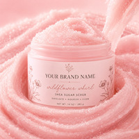Exfoliante Corporal de Azúcar y Manteca de Karité Wildflower Whirl al por Mayor con Aceites Naturales para una Limpieza Profunda, Suavizante e Hidratante para la Piel