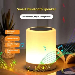 Enceinte portable sans fil avec lampe de chevet tactile, lecteur audio à basses profondes, volume élevé, lecteur USB/TF, subwoofer de fête, best-seller en Afrique - Product Image 1