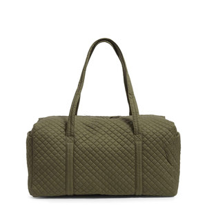 Green Quilted Duffel <b>Bag</b> Large Capacity Zipper Closure Travel Weekender <b>Bag</b> for <b>Men</b> Women Lightweight Portable Sports Gym - Product Image 4