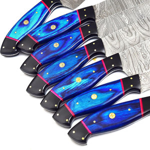 Damascus Steel Chef <b>Knife</b> Set Professional Kitchen <b>Knives</b> Durable <b>Blade</b> Ergonomic Handle For Home Restaurant Cooking - Product Image 3