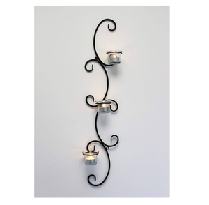 Best Selling <b>Black</b> Metal Wall Hanging Candle Holder For Wedding Festive Event Handmade Candle Iron Stand For Home Decor Tabletop - Product Image 5