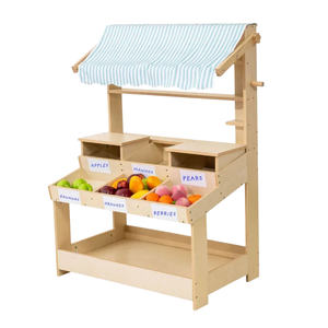 Juguete de Madera Natural Ecológico y Sostenible, Juego de Imitación de Mercado de Frutas y Verduras para Niños, Juego de Roles, Venta al por Mayor en Vietnam - Product Image 2