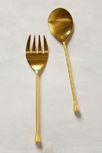 Ensemble de couverts modernes en or, finition miroir haute brillance, résistant à la rouille, vaisselle de mariage, ensemble de cuillères et fourchettes en métal - Product Image 1
