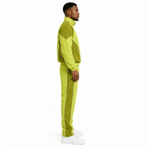 Conjunto Deportivo Cortavientos Personalizado en Colores y con Logotipo Impreso, Chaqueta con Cremallera y Pantalones de 2 Piezas, Impermeable, para Hombre - Product Image 4