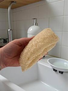 Biodegradable Pot Washing Sponge Natural Loofah Scrubber Eco Kitchen Accessories Wholesale Dish Pad - Product Image 5