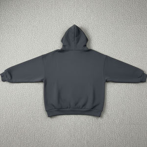 Nueva Sudadera con Capucha para Mujer, Color Gris Oscuro, Estampado de Llamas y Letras, Estilo Casual para Otoño, Logotipo Frontal, Corte Regular, 100% Algodón Tejido - Product Image 5
