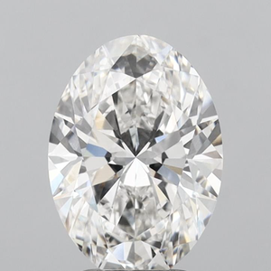 Diamant de laboratoire ovale brillant Ilois 3,32 CT, couleur F, clarté VVS1, type CVD IIa, certifié IGI pour la fabrication de bijoux - Product Image 1