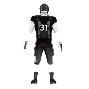 Conjunto de Uniforme de Fútbol Americano para Hombre, Negro, Número 31, Jersey Sublimado, Pantalones, Estilo Ajustado, Transpirable, para Todas las Temporadas - Product Image 2