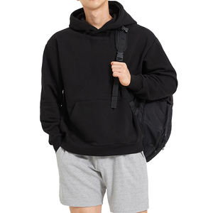 Acceptation de petites commandes, sweats à capuche pour hommes en coton français 100% de haute qualité, surdimensionnés, 370 g/m², vente en gros, personnalisables - Product Image 2
