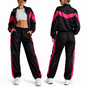Luxury Wholesale Custom Panel Windbreaker Track Suit Waterproof <b>Lightweight</b> <b>Jackets</b> & Pants Set Breathable <b>Jacket</b> for men Bulk - Product Image 1