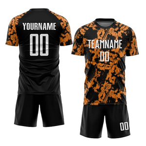 Ensemble de maillots de football pour hommes, sublimation, manches courtes, polyester respirant, uniforme adulte, vêtements de sport personnalisés, uniforme de football - Product Image 1