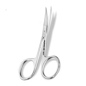 Professional Stainless Steel Eyebrow & Grooming Scissors Silver Curved Small Precision Scissors for Men & Women, Safe - Product Image 5