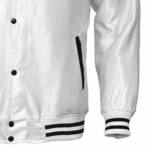 High Quality Custom <b>Canvas</b> Varsity <b>Jacket</b> Premium Baseball Letterman <b>Jacket</b> with Front Logo Customized Color & Logo - Product Image 4