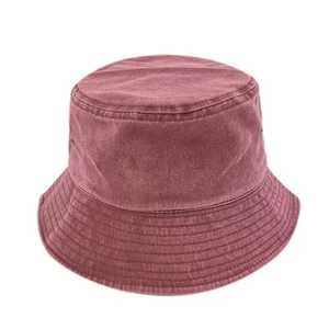Unisex Bucket <b>Hat</b> 3D Embroidery Solid Color 100% Cotton Canvas Breathable Casual Adult Spring <b>Summer</b> 56-58CM - Product Image 4