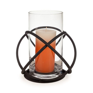 Clear Glass Cylinder and Pillar Candle for Home Decoration <b>Black</b> Stand Holder Wedding Table Candle Stand Designer Holder - Product Image 1