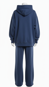 Conjunto Deportivo de Felpa de Algodón Unisex, Tejido Suave, Cálido y Transpirable, Ajuste Cómodo, Ropa Casual para el Día a Día, Sudadera con Capucha y Pantalones Deportivos - Product Image 4