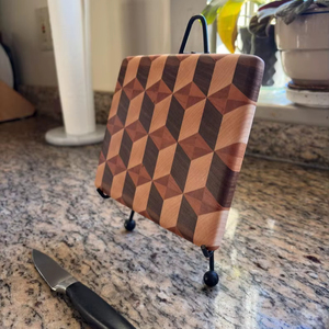 Planche à découper en marbre et bois d'acacia avec poignée pour la cuisine, idéale pour servir le fromage et les charcuteries – Stock local aux États-Unis - Product Image 1