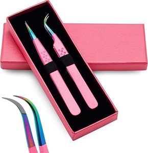 Pinzas de Acero Inoxidable para Pestañas con Logotipo Personalizado, Agarre Nano Antiestático y Duradero para Extensiones de Pestañas - Product Image 3