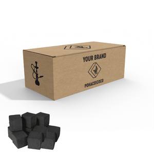 Charbon de bois de narguilé Shisha à faible teneur en cendres de haute qualité fabriqué à 100% de briquettes de charbon de bois de coquille de noix de coco naturelle OEM d'usine d'Indonésie - Product Image 1