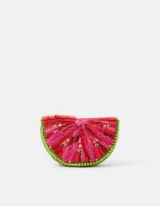 Watermelon Beaded Coin Purse <b>Cute</b> Fruit Mini Pouch Summer Style <b>Wallet</b> - Product Image 1