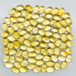 Citrine naturelle ovale taille cabochon 6mm 4mm, pierres précieuses en vrac de citrine dorée, prix de gros, lot en vrac pour la fabrication de bijoux - Product Image 4