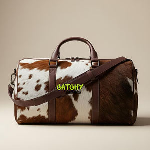 Bolsa de Viaje de Cuero Premium para Gimnasio y Fin de Semana, Bolsa de Lona Grande para Pasar la Noche, Bolsa de Equipaje de Cuero Genuino Vintage - Product Image 5