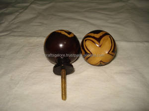 Perillas de resina hechas a mano para cocina, dormitorio, baño, gabinetes, elegante modelo de flor religiosa para manualidades y cajones, venta al por mayor - Product Image 4