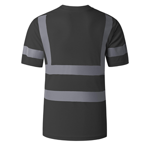 เสื้อยืดคอกลมผู้ชายแบบสะท้อนแสง LED สำหรับฤดูร้อน ระดับ ANSI Class 1 คุณภาพสูงจากโรงงาน (OEM)  ผลิตจากโพลีเอสเตอร์ แขนสั้น ปรับแต่งได้ - Product Image 2