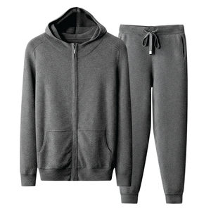 Ensemble sweat à capuche et pantalon de survêtement oversize en molleton bouclette délavé à l'acide, en polyester/coton, pour homme, style streetwear, personnalisé, marque privée, de luxe, épais - Product Image 5