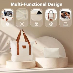 ชุดกระเป๋าเดินทางแบบแข็งขนาด 20 นิ้ว สีครีม 3 ชิ้น น้ำหนักเบา วัสดุ ABS ได้รับการรับรองจากสายการบิน ล้อขนาด 22x14x9 นิ้ว รุ่น D0100HAJTKG - Product Image 5