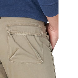 Pantalon cargo droit en toile kaki avec poches latérales, personnalisé pour homme, style utilitaire, streetwear décontracté, pour l'extérieur, vente en gros, fournisseur en vrac, 100% - Product Image 4