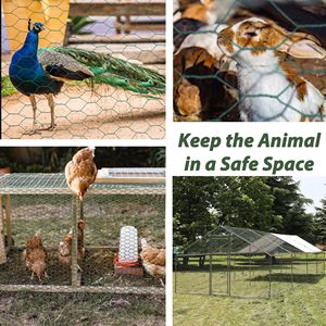 Mạ Kẽm Kích Thước Lớn Hình Lục Giác Hoa Màu Xanh Lá Cây Gà Dây Chống Gỉ Gia Cầm Lưới Cho Ngoài Trời Vườn Gà Coop Hàng Rào - Product Image 4