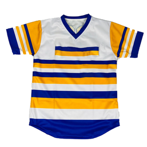 เสื้อเบสบอลคอวีสำหรับผู้หญิง SGRho ระดับพรีเมียม |   เสื้อกีฬาชมรมดีไวน์ไนน์ปี 1922 |   ชายเสื้อโค้งลายทาง - Product Image 1