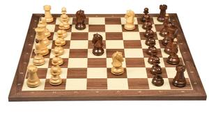 Jeu d'échecs de style Fischer Dubrovnik Premium 1950, pièces de 3,75 pouces en bois de sheesham et de buis, au meilleur prix - Product Image 5