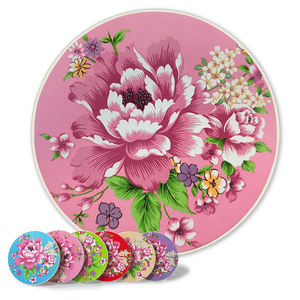 แผ่นรองแก้วแบบเคลือบออนเคลือบแผ่นดูดซับน้ำสำหรับใช้ในบ้านเป็นของขวัญ - Product Image 2