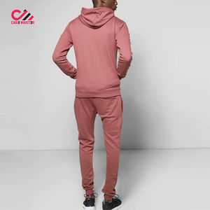 Conjunto de Sudadera con Capucha y Pantalones Deportivos de Invierno para Hombre, Estilo Urbano, Color Sólido, Personalizado, con Cordón Ajustable, Transpirable - Product Image 2