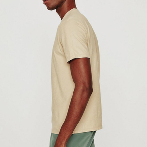 Camiseta de Manga Corta con Cuello Redondo para Hombre, 100% Algodón/Mezcla de Algodón y Bambú, Corte Regular, Ecológica, Transpirable, Anti-UV, de Secado Rápido - Product Image 6