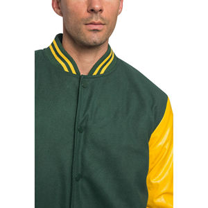 Chaqueta Universitaria para Hombre, con Botones Personalizados, Ecológica, Resistente al Viento, Ligera, Cálida, Forrada de Lana, Cómoda para Uso Diario - Product Image 4