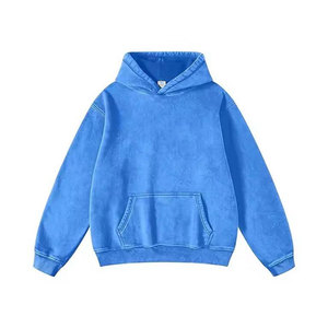 เสื้อฮู้ดดี้ผู้ชายไซส์ใหญ่ขายดี ดีไซน์พิเศษ สีซีดแบบซันเฟด คุณภาพสูง เนื้อผ้าเรียบง่าย สวมใส่สบายสำหรับฤดูหนาว - Product Image 1