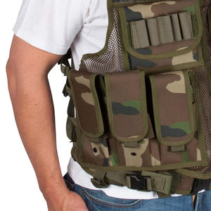 เสื้อกั๊กยุทธวิธีแบบปรับแต่งได้สำหรับการฝึกซ้อม ทนทาน มีกระเป๋าหลายช่อง สายรัดปรับได้ สวมใส่สบายและน้ำหนักเบา - Product Image 2