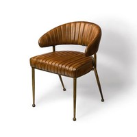 Chaise en fer et cuir de qualité supérieure, style industriel fait main, avec structure en fer robuste, au prix de gros pour l'exportation