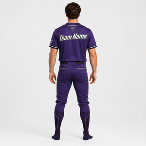 Vêtements de sport personnalisés professionnels avec impression par sublimation intégrale, tissu polyester respirant pour l'identité d'équipe, baseball - Product Image 2