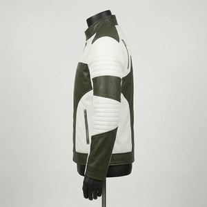 High Quality Fashion Genuine Leather <b>Thin</b> Front Custom Logo Color & Size Plus Size Casual <b>Men</b> Leather <b>Jacket</b> - Product Image 2
