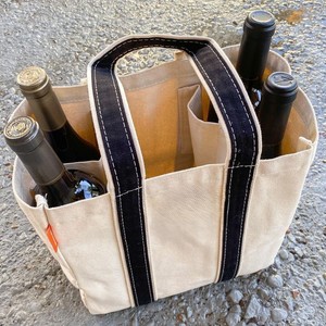 Housse de bouteille de vin réutilisable en coton, sac cadeau en toile - Product Image 5