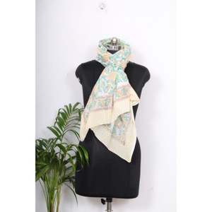 High Quality Handmade Block Printed Women's Bandeau Pareo <b>Sarong</b> Dress Customizable Floral Cotton <b>Beach</b> <b>Wrap</b> cotton scarf/pareo - Product Image 3