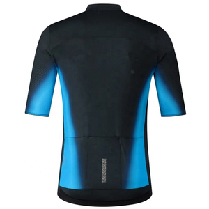 Maillot de cyclisme personnalisé en polyester/spandex pour homme, manches courtes, respirant, pour vélo de route, avec logo par transfert thermique – Vente en gros - Product Image 4