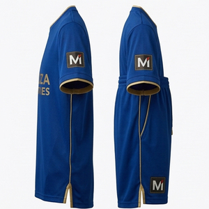 Ensemble maillot et short de football sublimé durable, design personnalisé, sublimation intégrale, pour équipes de lycée - Product Image 4