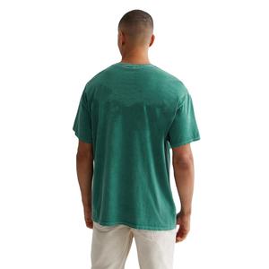 Camiseta de Cuello Redondo para Hombre, 100% Algodón Grueso, Logotipo Personalizable, Calidad Premium, Transpirable, Diseño Sólido con Serigrafía - Product Image 5